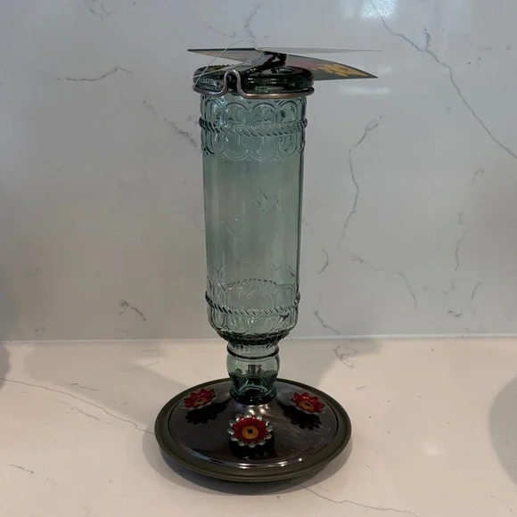 Antique Green Perky Pet Hummingbird Feeder 10oz - Picture 2 of 4